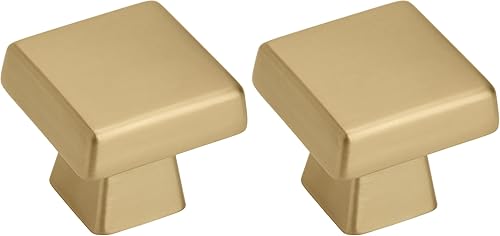 Miniatura 12 de Amerock | Manija para gabinete | Bronce champán | 4 cm de longitud | Blackrock | 2 paquetes | Manija para cajón | Herrajes para gabinete Champagne