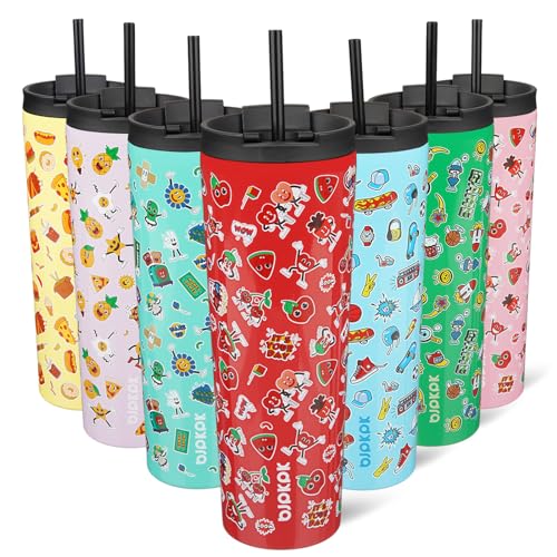 Image of BJPKPK 30 oz Coffee Tumbler with Straw, Insulated Stainless Steel Cup