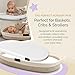 Yunioo Foldable Baby Changing Pad. Moses Basket or Oval Bassinet Mattress Pad with Ultra Soft Cover. Replacement Diaper Changing Station Mattress. Changing Table Topper for Dresser. 29” x 15”
