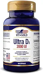 Vitamina Ultra D3 2.000 Ui 100 Vitgold 100 cápsulas