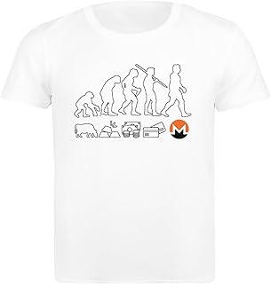 Ewolucja Pieniędzy Monero Biała Męska Koszulka Basic Z Bawełny Cotton Male T-Shirt White Men