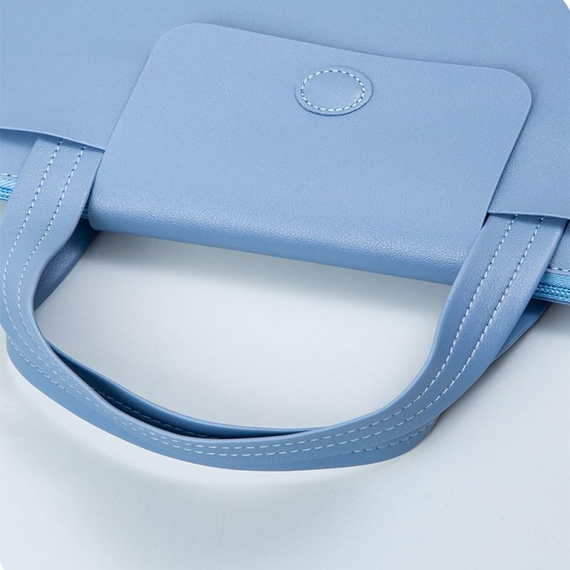 PU Business Hand-held Briefcase Meeting Information Bag Zipper Type Document