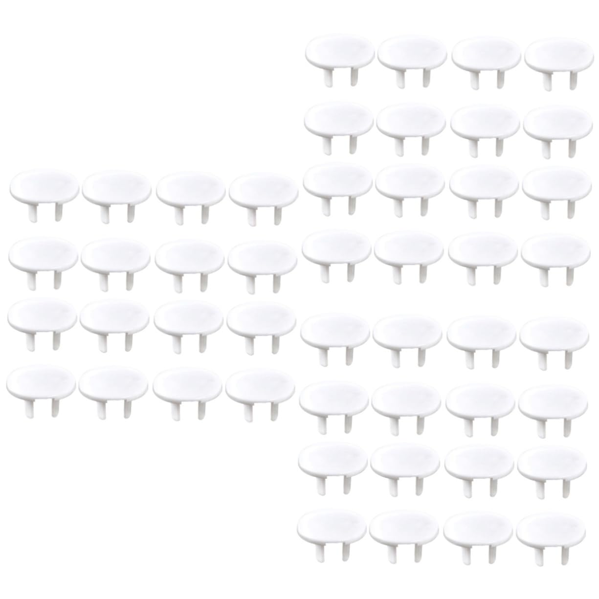 114pcs Safety Electric Socket Covers Prong Outlet Protectors for Boy Girl Safety Easy to Install White Socket Covers