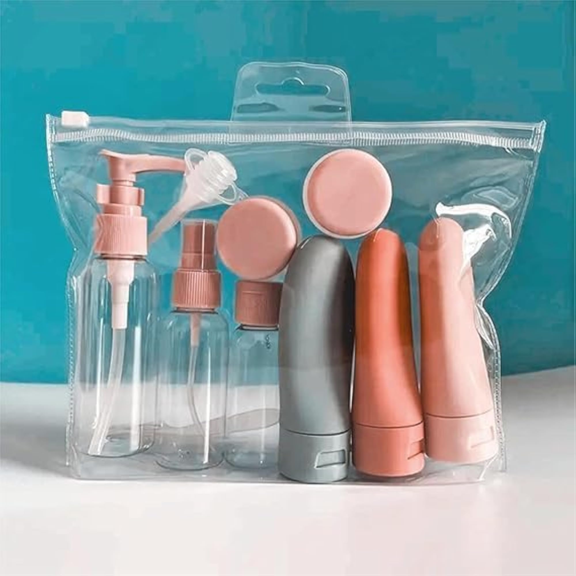 11 Pcs Travel Bottle Kit for Toiletries, Leak Proof Containers
