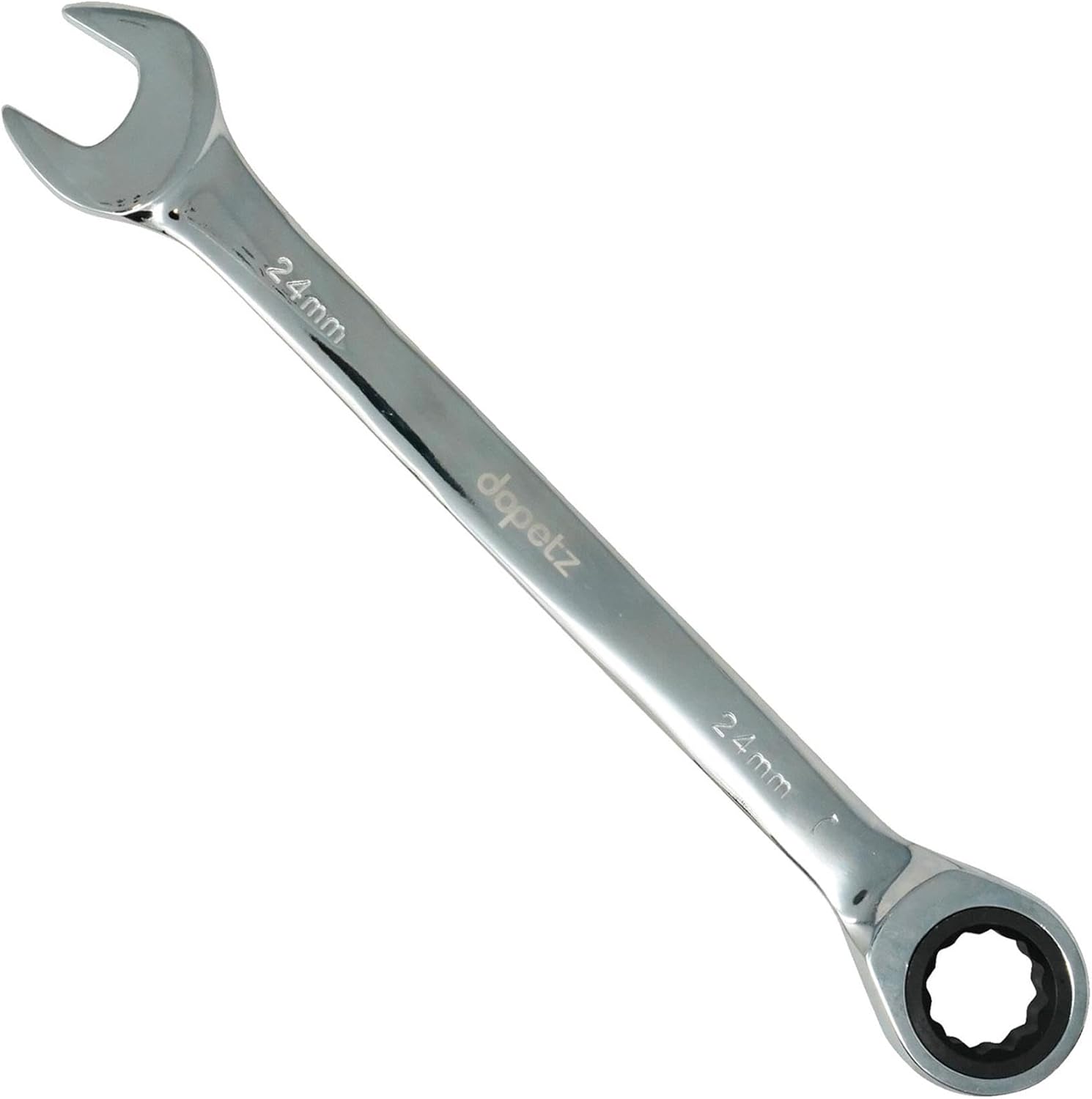 Dapetz Fixed Head Ratchet Metric Spanner Open End Ring Combination 24mm