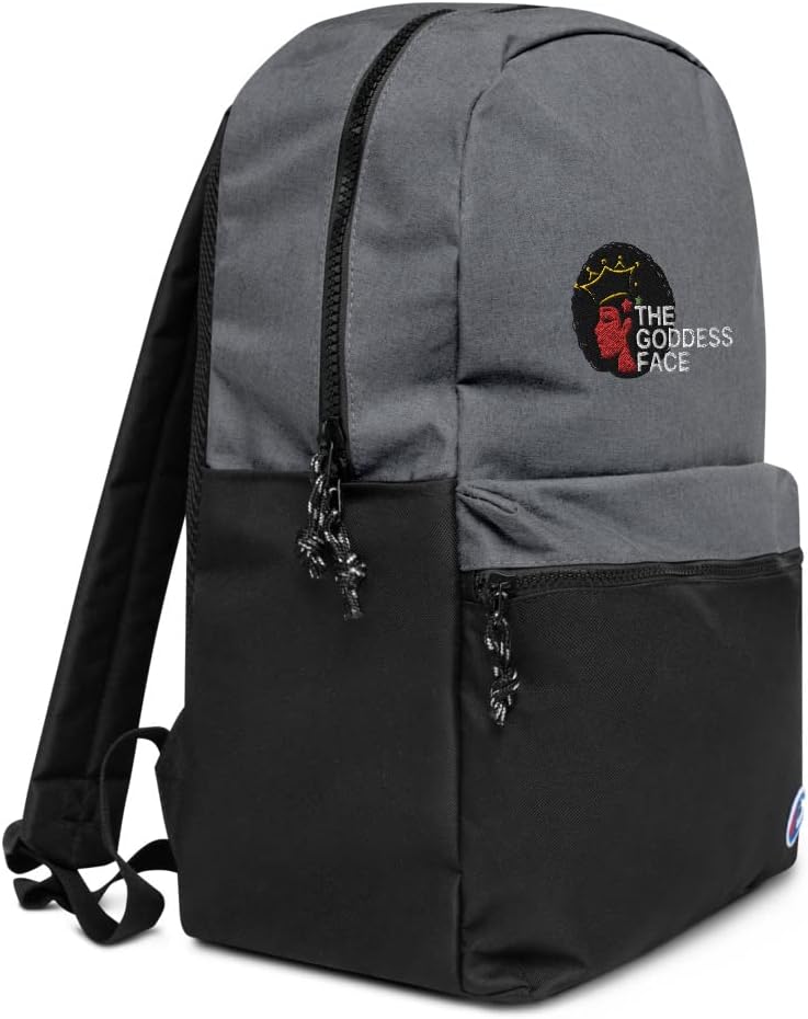 The Goddess Face Embroidered Champion Backpack