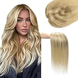 SAFIRENY Human Hair Topper 150 Density 16 inch 6x7 inch Large Base 75 grams Toppers Hair Pieces for Women 100% Real Human Hair（16inch #102727）