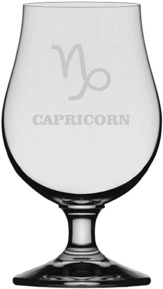 Zodiac Symbol Etched All Purpose 12.75oz Wine Glass Aries