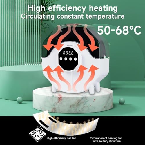 Secador de filamentos con pantalla LED, temperatura y temporizador ajustables para impresión 3D y control de humedad