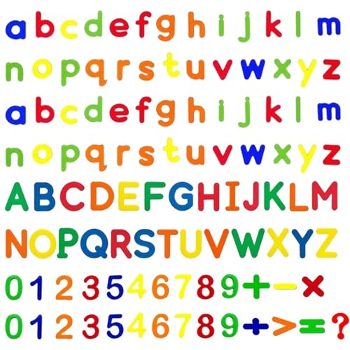 135 PCS Magnetic Letters and Numbers Set Fridge Magnets Color Magnetic Alphabet Letters Apply to Spelling Learning Game15 Used by people over the age of