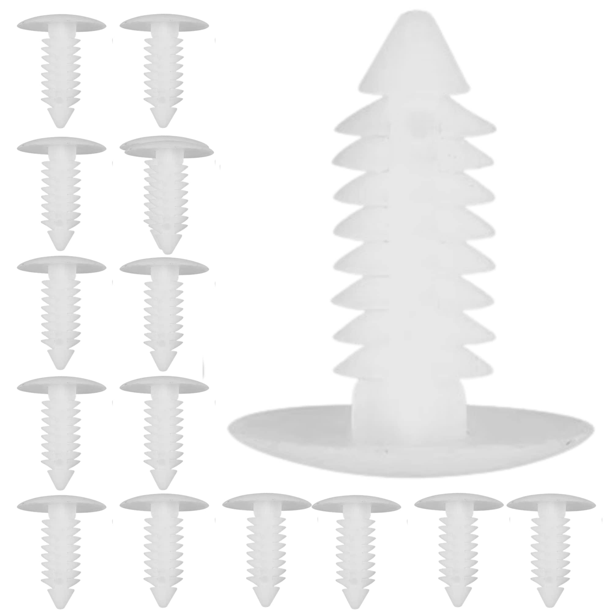 REJOPFAD Christmas Tree Fasteners Vapor Barrier for Crawlspace 1000Pcs Crawlspace Vapor Barrier Foundation Push Pins 1”
