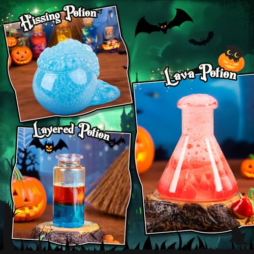 Science Potions Kits for Kids 8-12, Mix 20+ Magic Experiments with Cauldron & Bottles, STEM Educational Birthday Gift Toy for Boys & Girls - Image 4