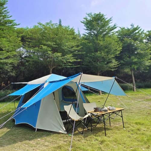 Carpa grande familiar instantánea azul 5-8 personas miniatura 1