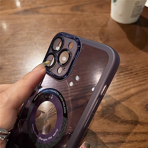 Coque iPhone 13 Pro Max transparente chic bleu sierra en silicone