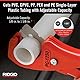 RIDGID 23488 Modell PC-1250 Einhub-Kunststoffrohrschere, Kunststoffrohrabschneider von 5 mm bis 42 mm