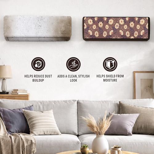 Image of Robustt 1.5 Ton Split AC Cover for Indoor and Outdoor Unit | Waterproof & Dustproof AC Covers with Sun Exposure and Rust Protection | Fabric