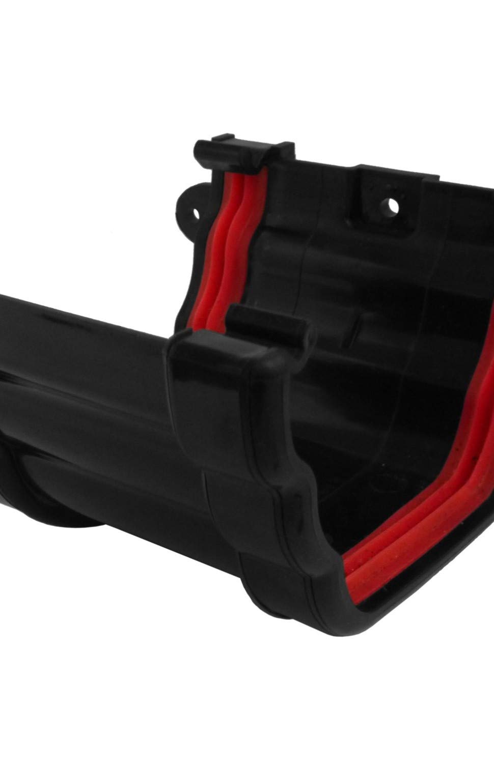 Freefoam Black Ogee Gutter Union Freeflow