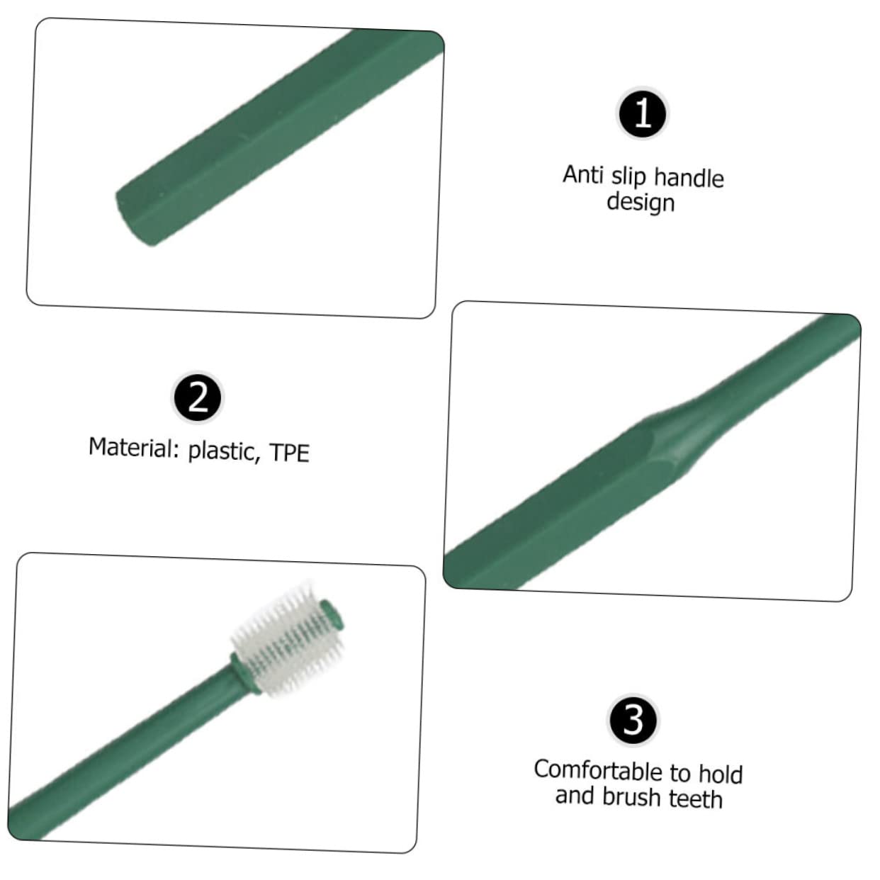 Kisangel 12pièces Brosse à Dents Pour Animaux De Compagnie Kit De Nettoyage Pour Chiens Et Avec Poils Souples Pour Petits Animaux
