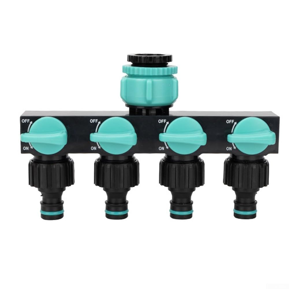 Potubi One Color Four-Way Garden Hose Distributor With Individual Switches
