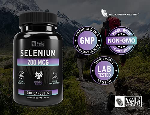 Selenium Capsule Supplement | 200Mcg | Support Healthy Antioxidant, Immune, Reproductive,And Thyroid Health* | Non-Gmo, 3Rd Party Tested | 200 Capsules #TOP7