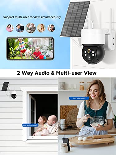 Reobiux 2K 3MP Telecamera Wi-Fi Esterno Senza Fili...