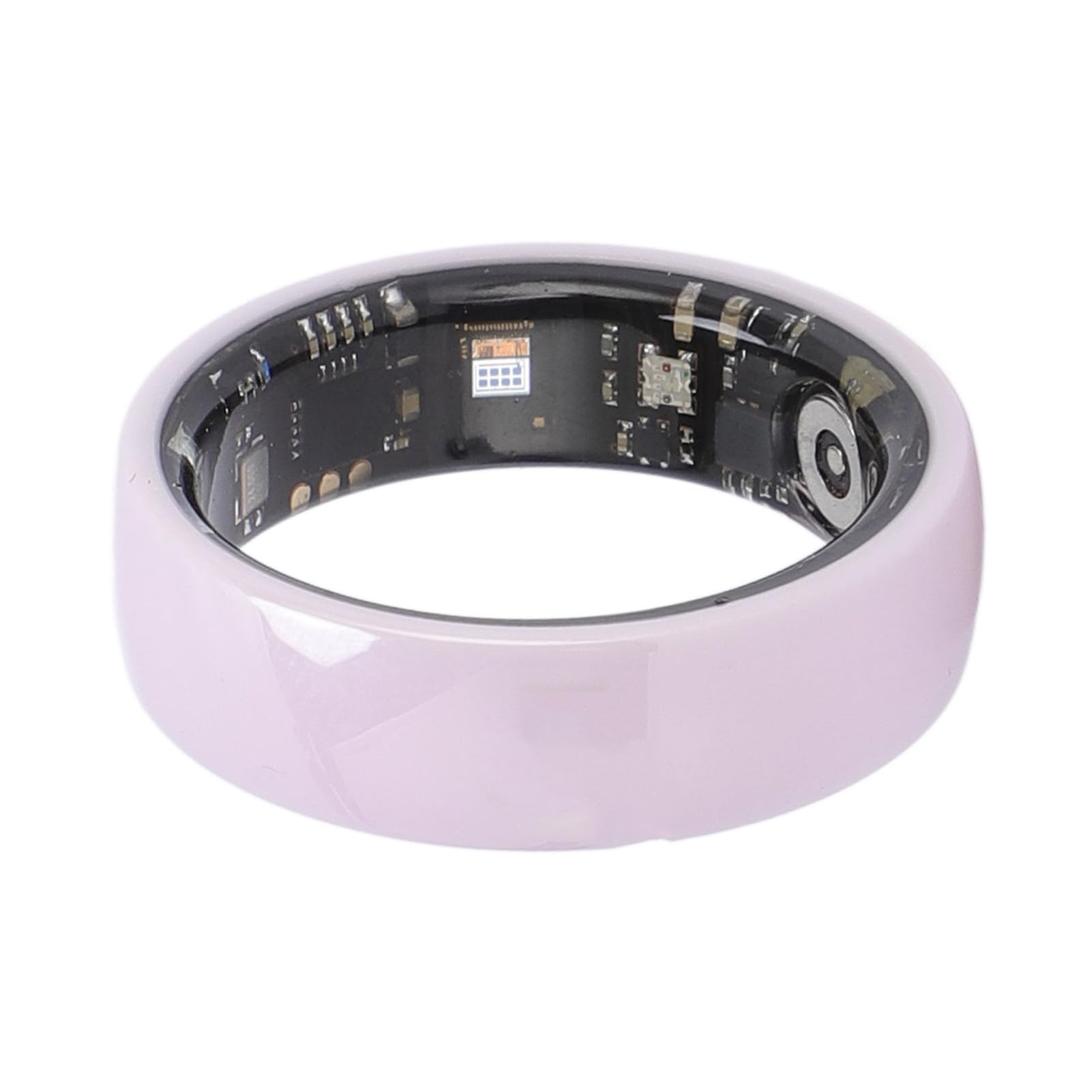 Wakects Bague Connectée NFC Bague Santé Tracker [Size] Étanche IP68 5ATM Charge Magnétique Céramique Fitness Tracker pour Hommes Femmes (Taille 12 (ID 21,4 mm / 0,84 Pouces C 67,2 mm)