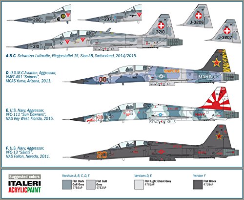 Italeri 1382 - 1:72 F-5 F Twin Seater, Fahrzeuge – Bild 5