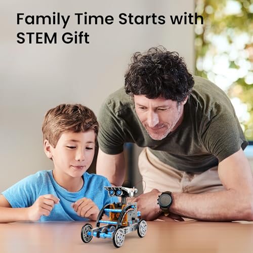 sillbird 12-in-1 solar robot building kit stem gift for boys aged 8-13 diy science educational robotic toys for kids teens birthday powered by the sun with 190 pieces