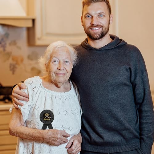 It's My 11th Birthday Tinplate Badge Pin, Gold Crown Happy 11th Birthday Button Pin, 11 & Fabulous Birthday Black Rosette Badge Pin for Boy Girl, Brooch Buttons for Eleven Years Old Birthday Party,4