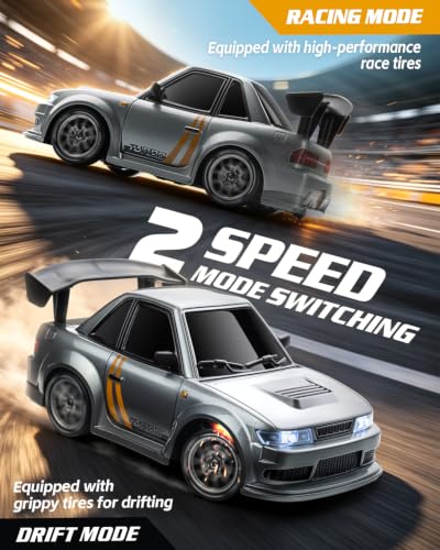 Image of RC Drift Car, Silver Grey 1 /24 Remote Control Drift Car for Adults