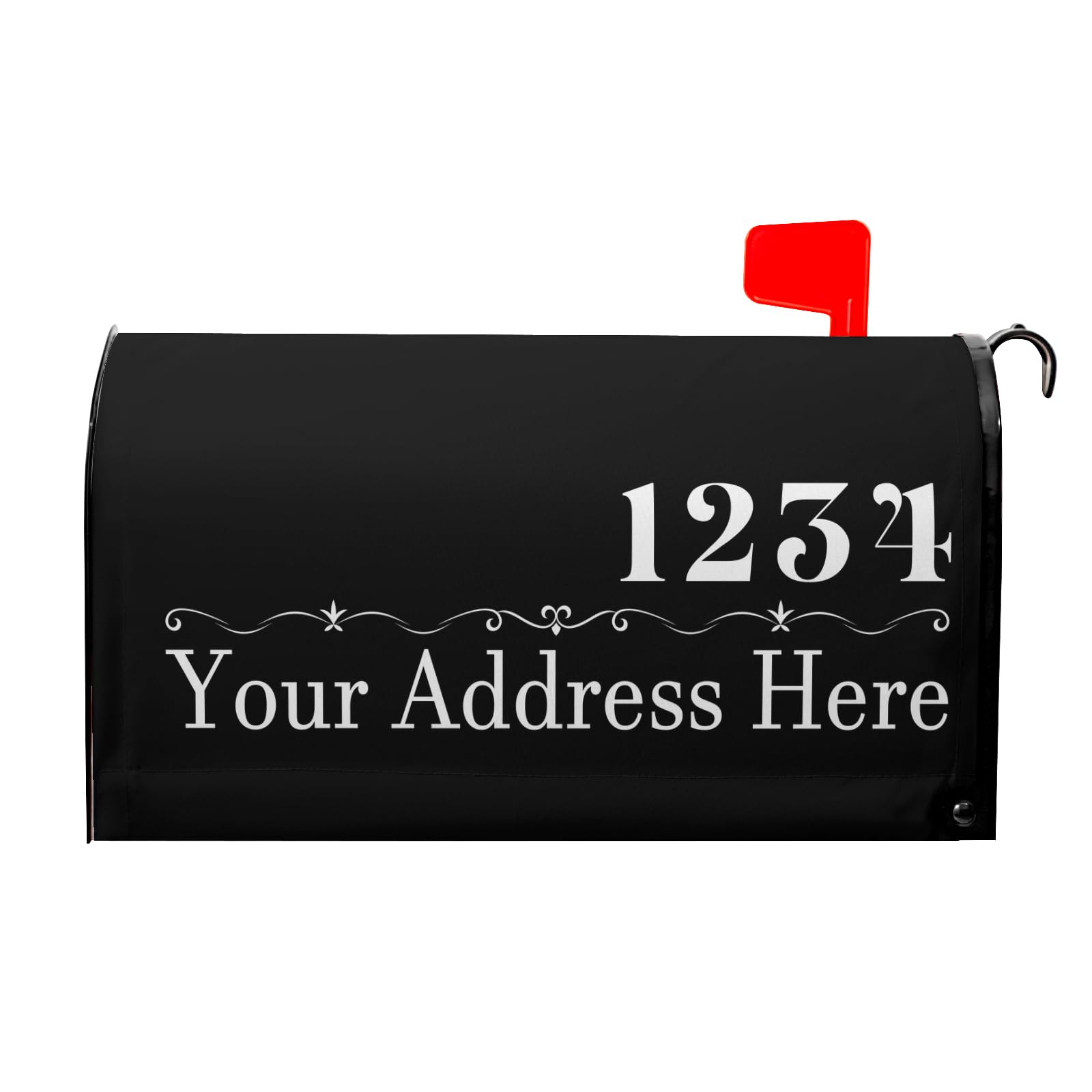 Kawani Personalized Custom Mailbox Covers Magnetic Standard Size 18x21 Inch Custom Numbers Street Mailbox Wraps Customized House Address Numbers Post Letter Box Cover for Home Gadern Decor