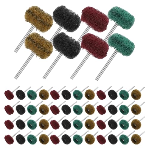 Roues de polissage abrasives Mikikit kit de 100 mini brosses T 3mm multicolores