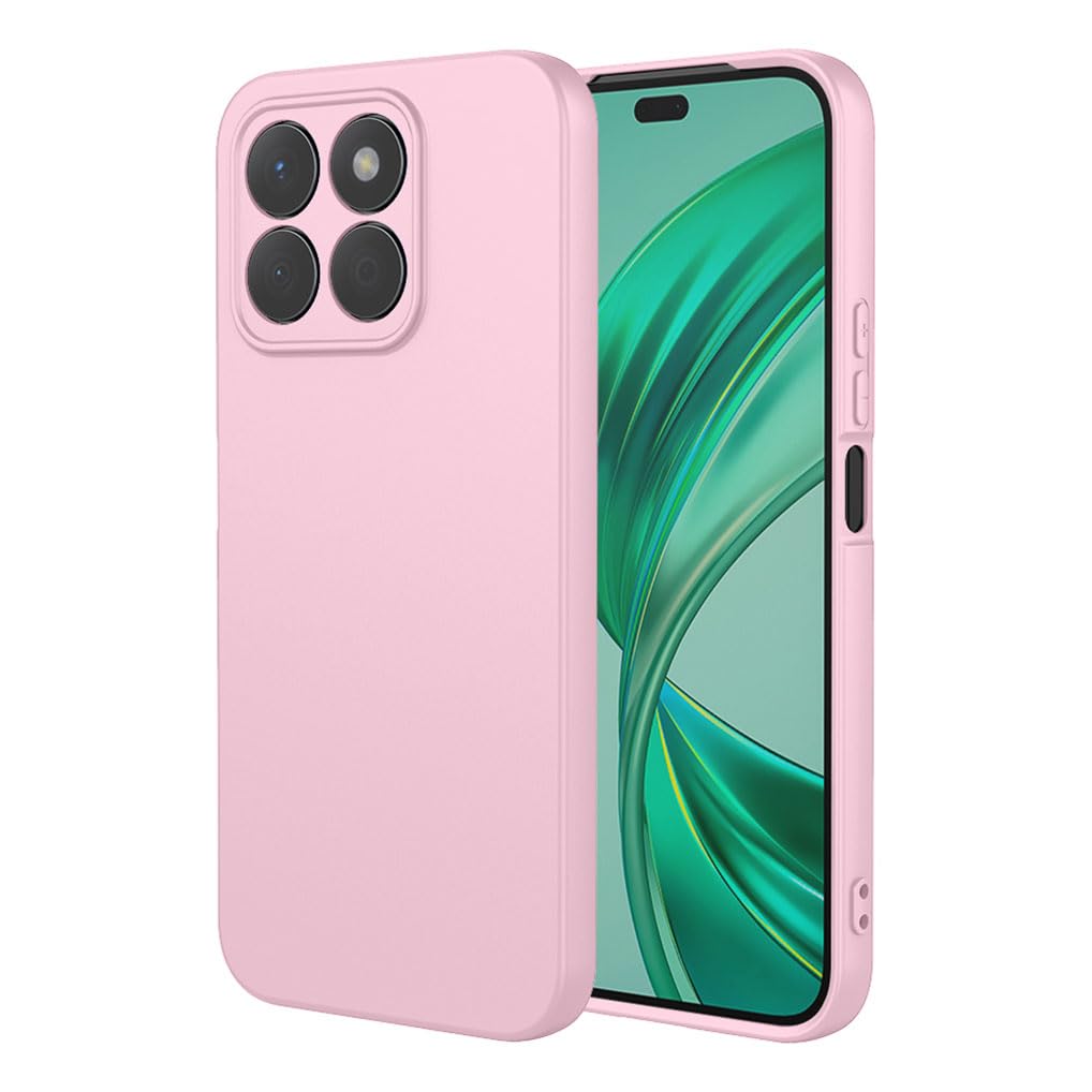 SEAHAI Cover For Honor X7c / Honor 200 Smart 5G With Magnetic Adsorption Function, Ultra Thin Soft Liquid Silicone Case, Elegant Matte TPU Bumper Shockproof Case – Black - View #3