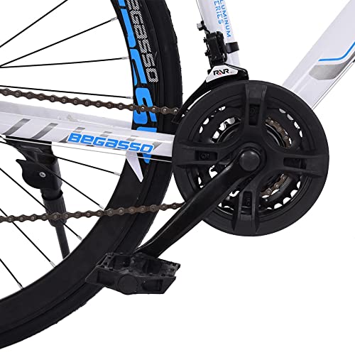 26" 21 Speed Road Bike With Double Suspension/Shimanos Derailleur/Mtb,High Carbon Steel Bicicleta For Man Women Treked Mountain Bicycles For Adults (White, One Size) #TOP7