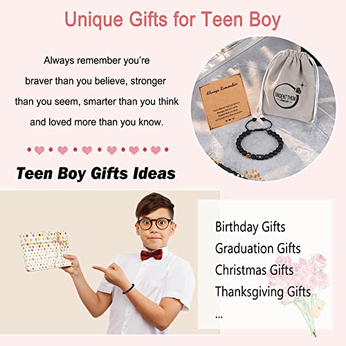 Teen Boys Gift Ideas, Gifts For Teenage Boys 16-18 14-16 13-15, Initial Boys Bracelet 6 8 10 11 12 13 14 Year Old Boy Birthday Christmas Valentine's Day Back To School First Day Of School Grade Graduation Gifts For Teens Boys Stuff Son Confirmation Easter #TOP5