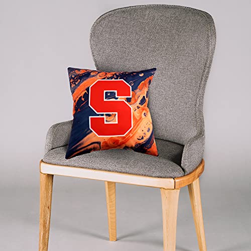Image of Syracuse Orange 2 Sided Color Swept Decorative Pillow, 16 inch, Made in The USA