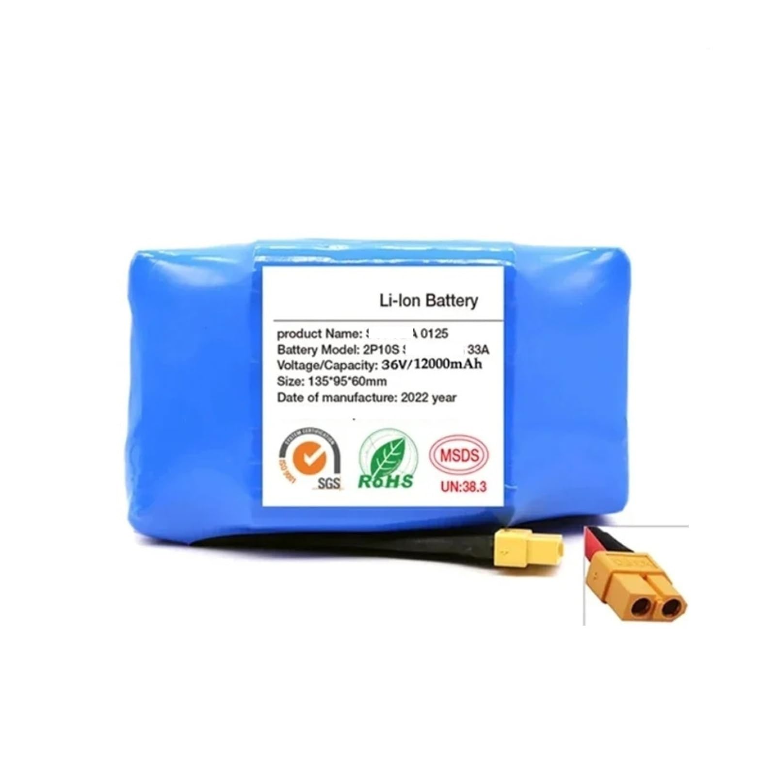 36V 12000mAh 10s2p Battery Packs Rechargeable Lithium Ion Battery For Electric Self Balancing Scooter HoverBoard Unicycle