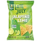 LATE JULY Snacks Jalapeno Lime Tortilla Chips, 6 Oz Bag