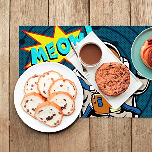 Set de table antidérapant chat pour protéger les meubles des taches