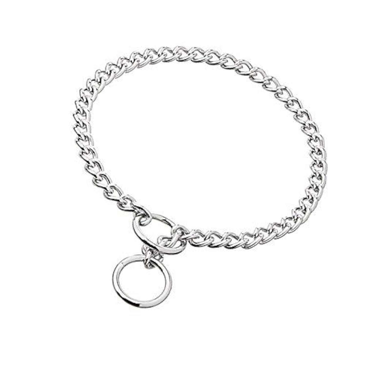 JYHY Collar de Entrenamiento/Collar de Acero para Perro (2.0mm*40cm) Plata