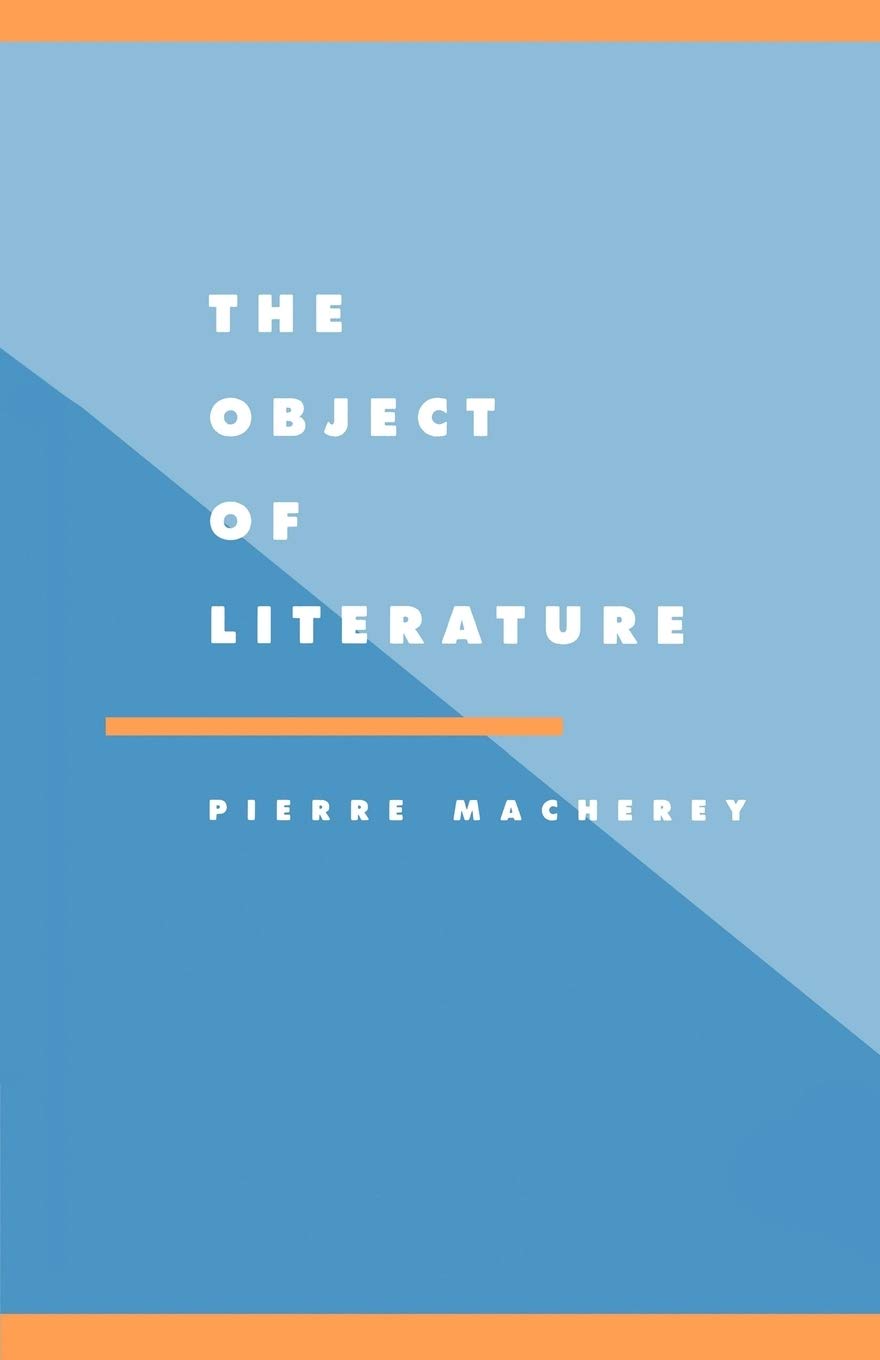 The Object of Literature: 14 (Literature, Culture, Theory, Series Number 14)