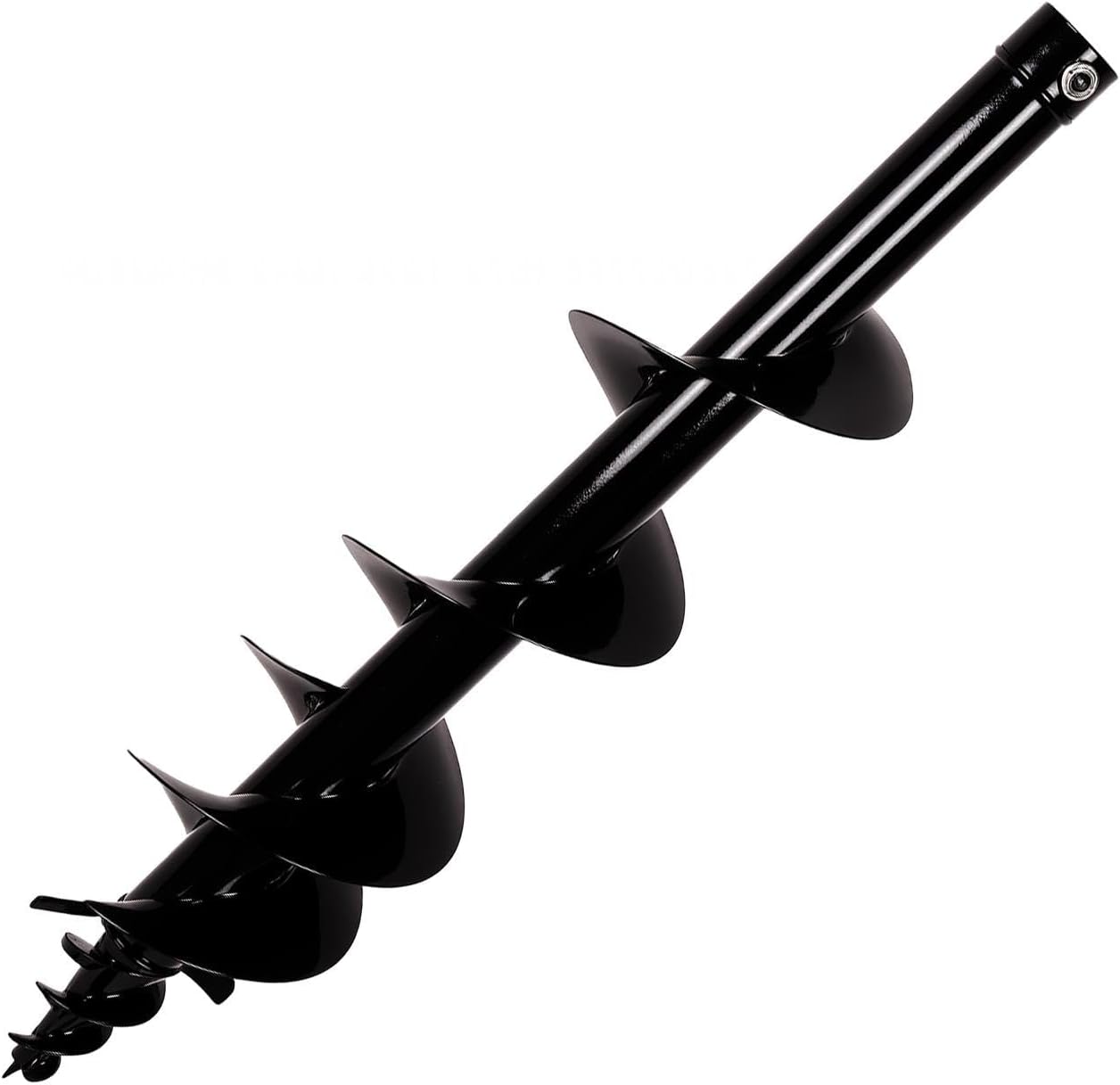 6" Drill Tip Auger for Planting, Heavy-Duty Post Hole Digger, Alloy Steel Construction, Max 8" Diameter