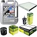 Produktbild QR-PARTS 69380233 Filter Set Inspektionspaket 5 Liter Liqui Moly Motoröl Top Tec 4600 5W-30 MANN-FILTER Innenraumfilter Kraftstofffilter Luftfilter Ölfilter