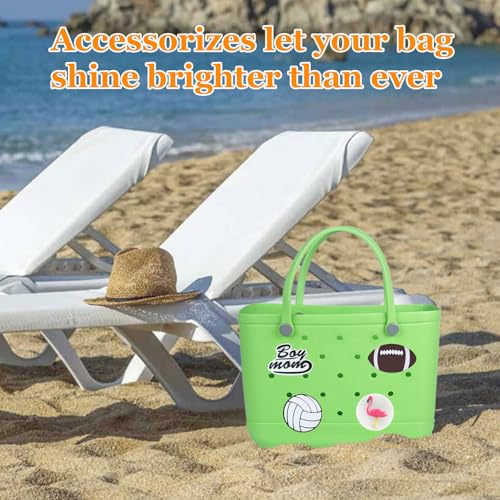 Image of Lckaey Rubber Beach Bag Accessories-PVC Rubber Totes organizer Sport Charms- for Purse Bogg Inserts