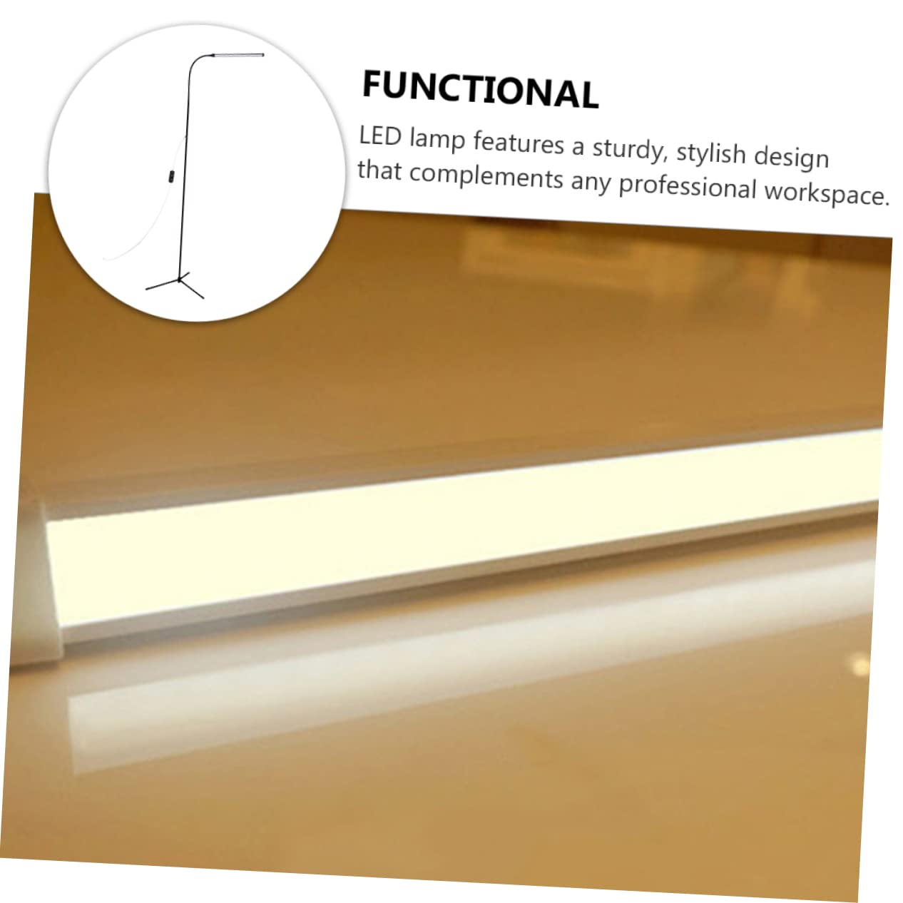 Lámpara LED de Brazo Largo con Pinza, Regulable para Lectura en Cama, Protección Ocular, sin Deslumbramiento, Hierro y Aluminio