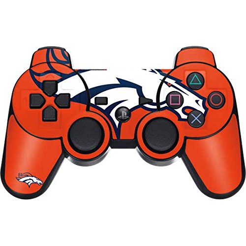 Skinit Decal Gaming Skin Compatible with PS3 Dual Shock Wireless Controller - Officially Licensed NFL Denver Broncos Large Logo Design