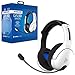 PDP Gaming LVL50 Wireless Kopfhörer mit Mic für or PlayStation, PS4, PS5 - PC, Laptop Compatible - Geräuschunterdrückung Mikrofon, Bass Boost, Lightweight, Soft Comfürt Over Ear Headphones - weiß