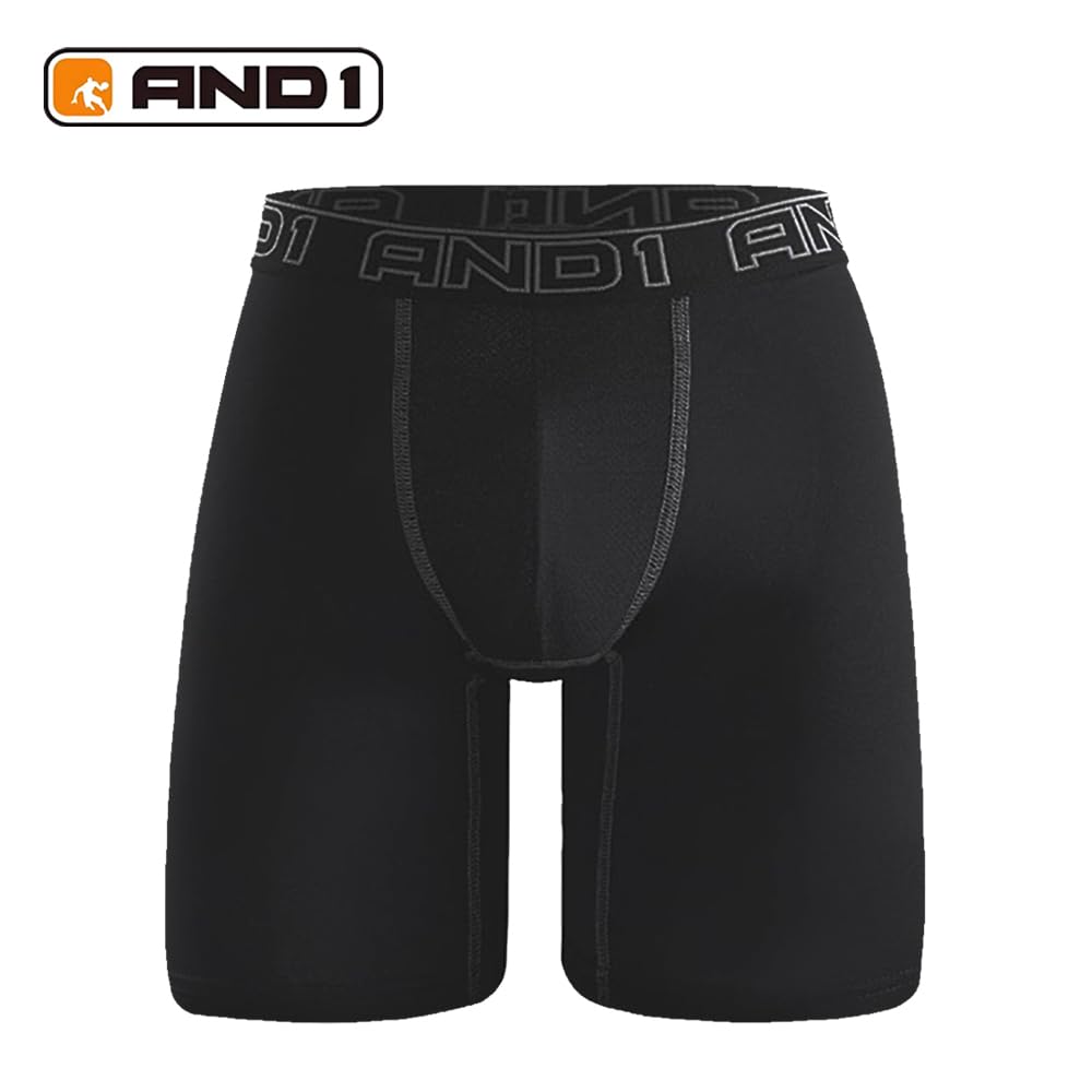 AND1 Sport Boxer Shorts 5 Pack Calzoncillos Hombre Calzoncillos Hombre Retro Boxer Brief Ropa Interior Deportiva Retro Pantalones con Pernera Normal o Larga