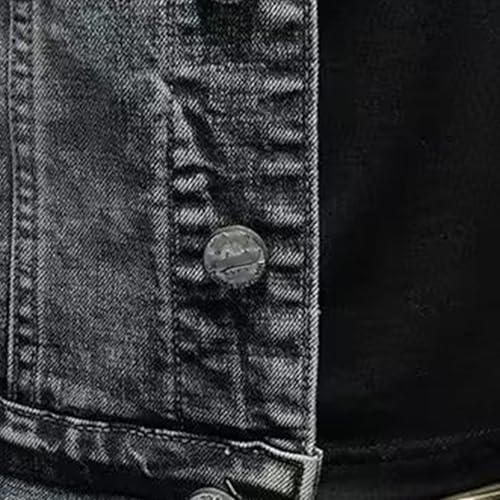 Chaqueta de mezclilla para hombre estilo vaquero vintage miniatura 7