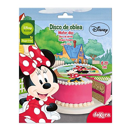 Minnie Cake Topper Wafer Disc 8''